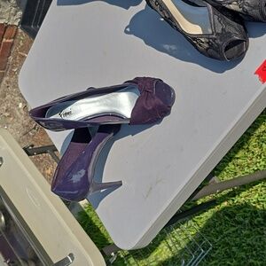 3in Purple Patent Leather Heel
